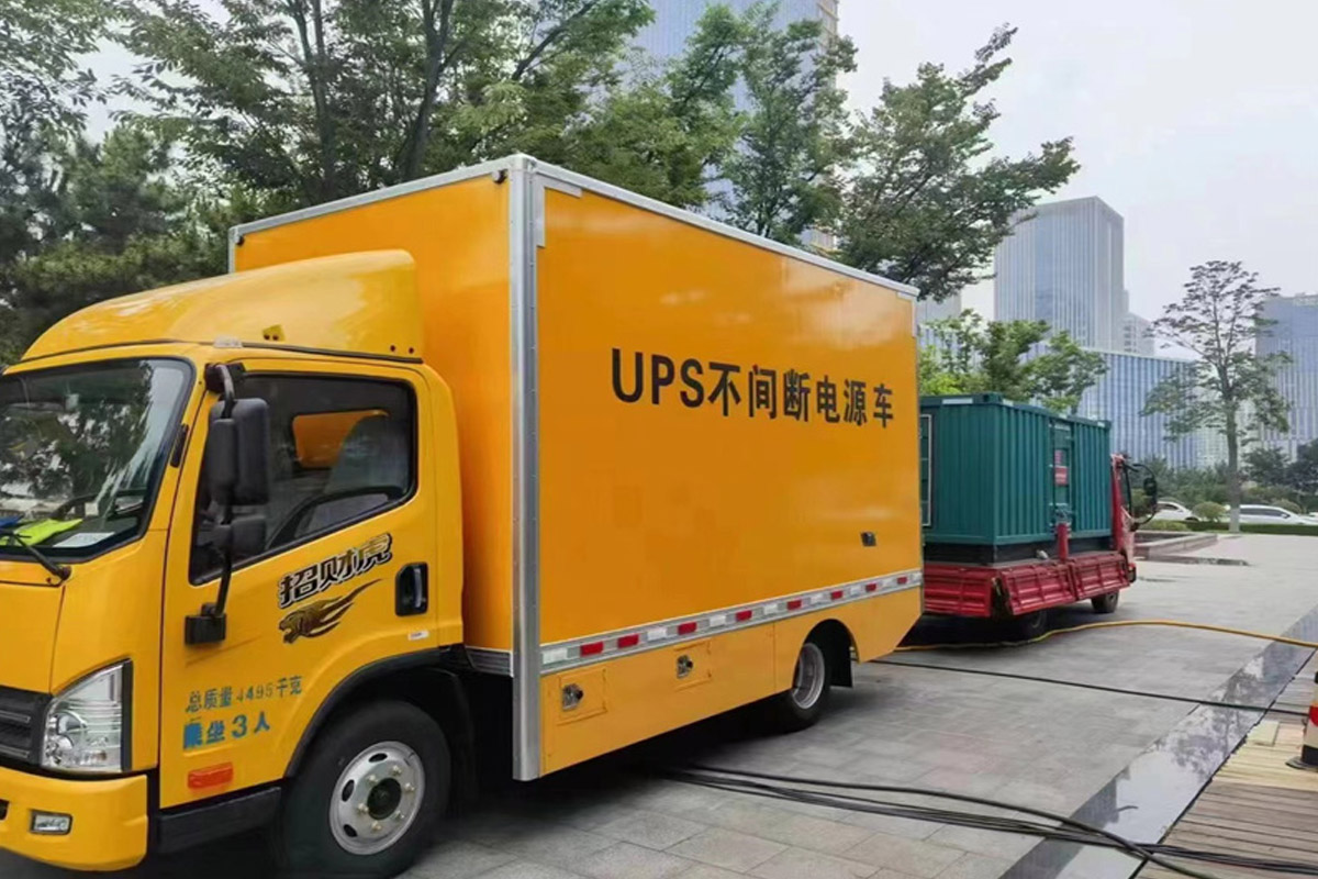 吕梁发电机租赁施工现场